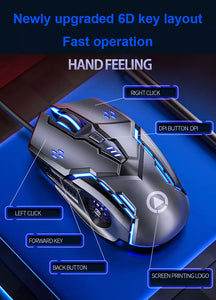 6 Key Programmable 7 Color RGB Gaming Mouse