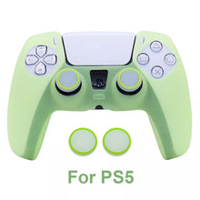 Load image into Gallery viewer, PS5 Silicone Controller Skin Glow in Dark Protective Case for Playstation 5 with matching Thumbstick Grips