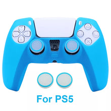 Load image into Gallery viewer, PS5 Silicone Controller Skin Glow in Dark Protective Case for Playstation 5 with matching Thumbstick Grips